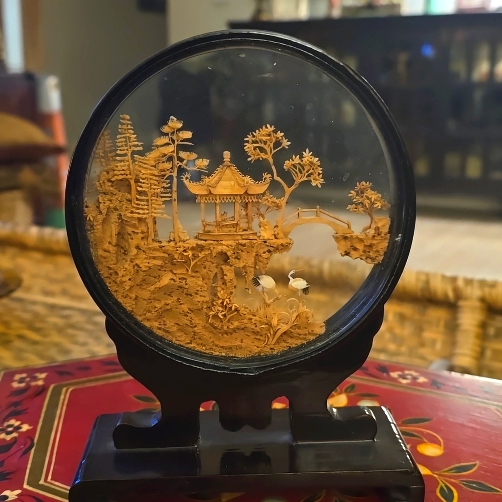 Cork diorama